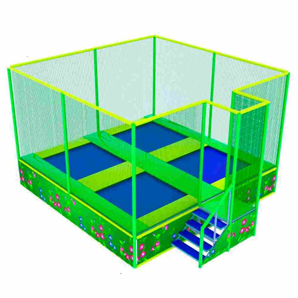 Батутная арена «Цветочек» 5,7×5,7 м, 4 батута, без поролоновой ямы