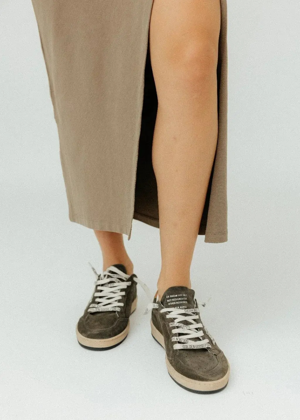 Ball Star khaki with silver glitter star