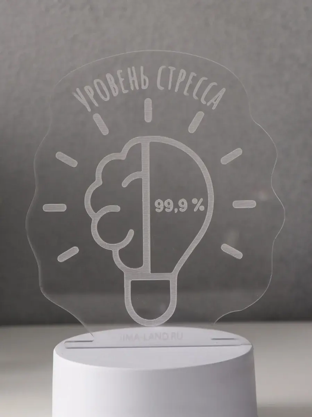 Светильник "Уровень стресса 99,9%" LED RGB от сети RISALUX 9
