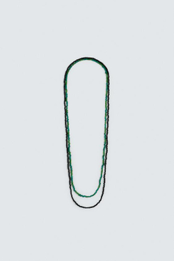 ZARA X AARON LEVINE КОМБИНИРОВАННЫЕ ОЖЕРЕЛЬЯ ИЗ 2 ШТУК, РАЗНОЦВЕТНЫЙ