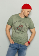 Футболка Bowery NYC "Salt Surfer Clan" Vintage Tank Green