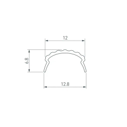 Экран матовый ROUND-D18-2000 OPAL (Arlight, Пластик) 025483