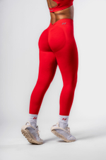 Леггинсы High Waisted Push-Up Leggings TOTALLY SEAMLESS 303 Красные