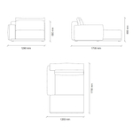 Лаунж модуль правый ENZA HOME MESTA EH71805