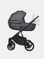 Коляска 2 в 1 Riko Basic Montana Ecco цвет 24 Graphite (графит)