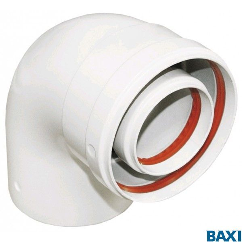 Отвод коаксиальный 90 60/100 HT    20924