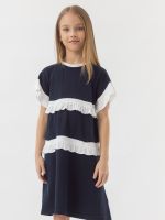 Платье синее для девочки арт. AT481