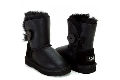 UGG Kids Bailey Button Metallic Black