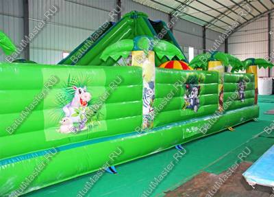 Коммерческий надувной батут "Джунгли малый"