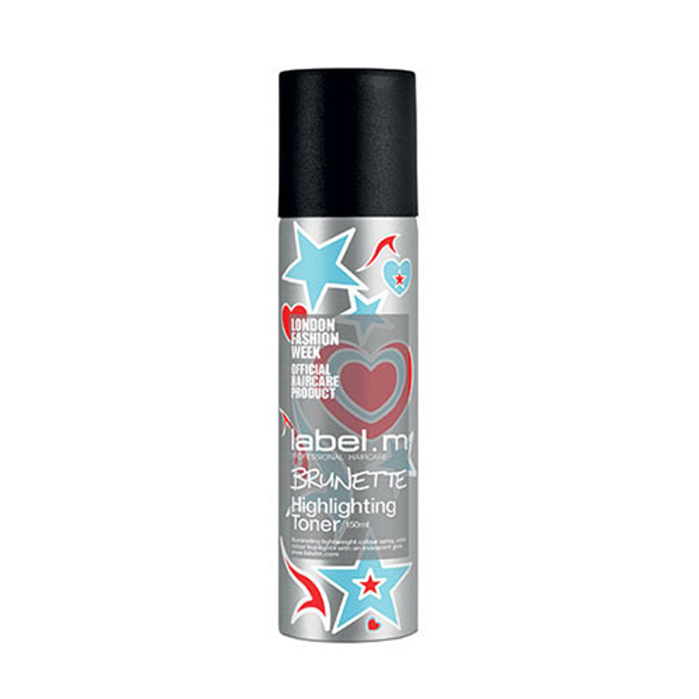 Спрей-блеск для волос тонирующий брюнет Label.m Highlighting Toner Brunette 150мл