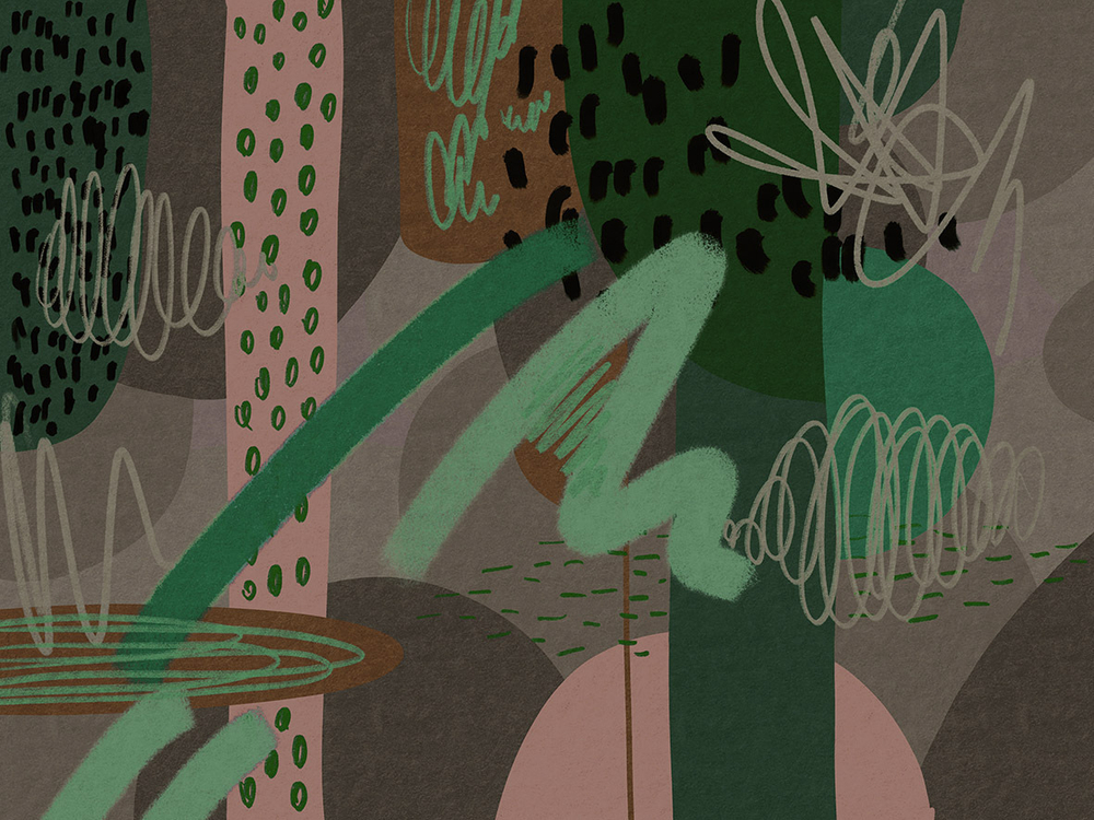 Дизайнерские обои Wall Street Brush