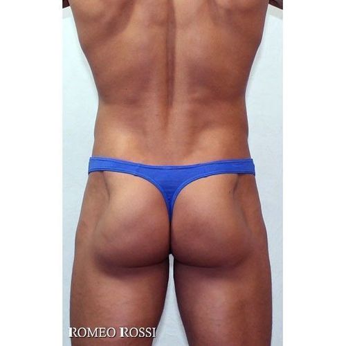 Мужские трусы стринги синие Romeo Rossi Dream String RR1005-9