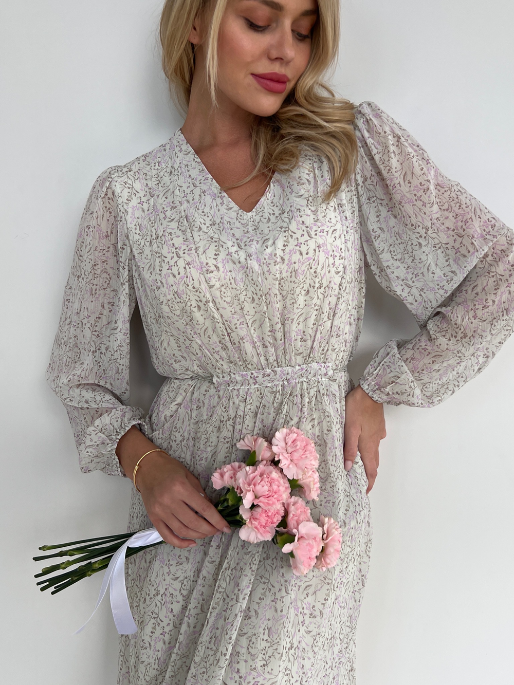 Платье Амелия олива (без пояска)