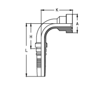 Фитинг DN 25 SFS CAT 1 47.6 (90) Interlock TIEFFE