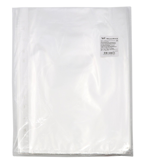 Файл с перфорацией Workmate, А4, 40 мкм, 100 штук в упаковке