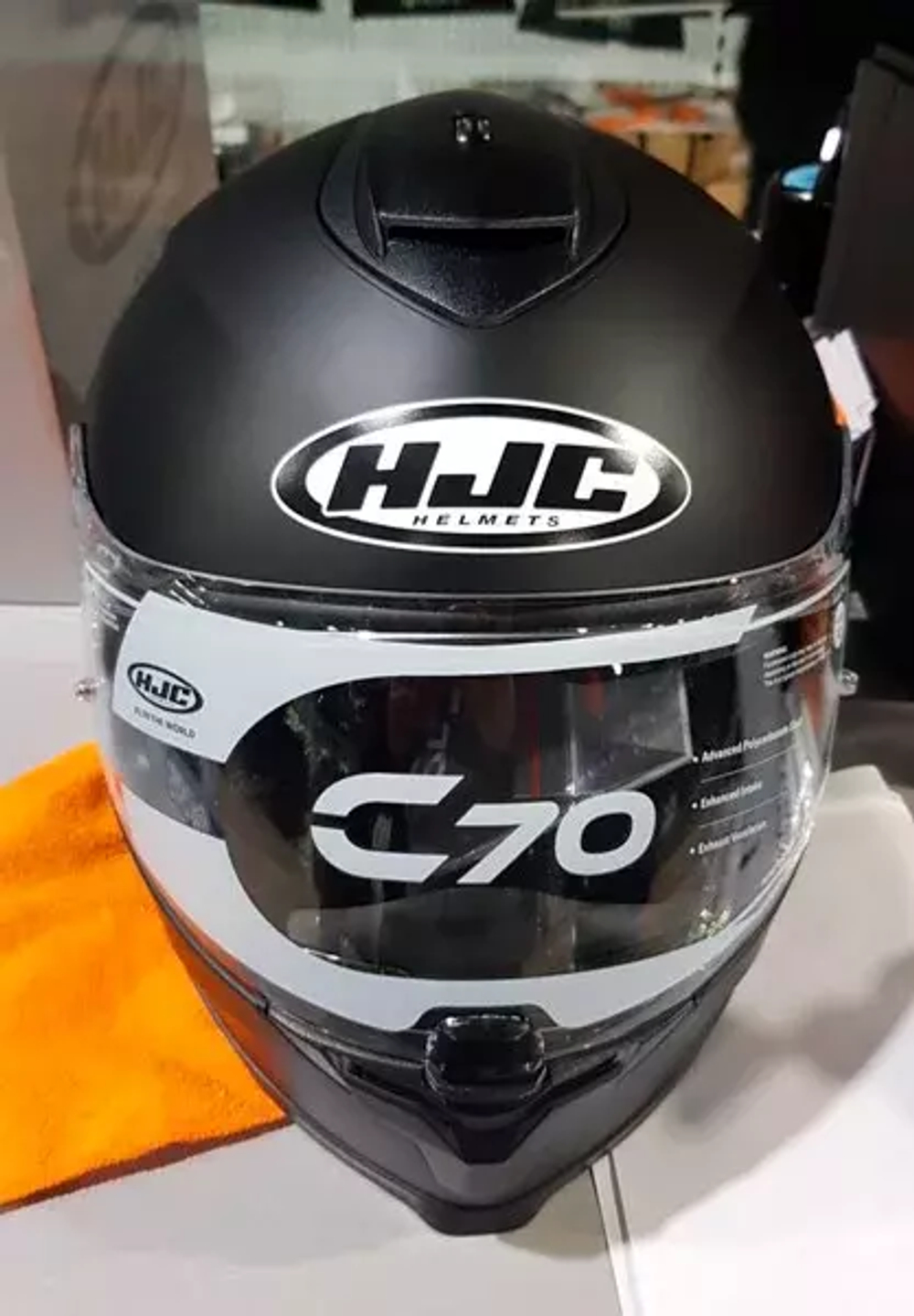 HJC C70 SEMI FLAT BLACK