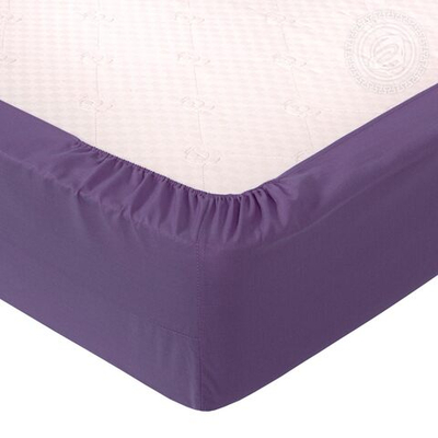 Простыня на резинке "Сливовый"  АРТПОСТЕЛЬ 90*200 поплин