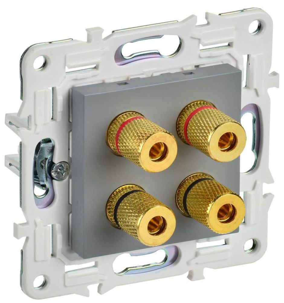 Аудиорозетка 4-м SKANDY SK-A01Gr сер. IEK SK-S40-K03 Аудиорозетка 4-м SKANDY SK-A01Gr сер. IEK SK-S40-K03