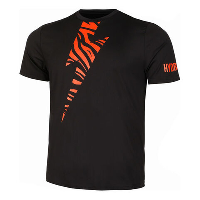 Мужское теннисное поло Hydrogen Tech Tiger T-Shirt Men - Black, Orange