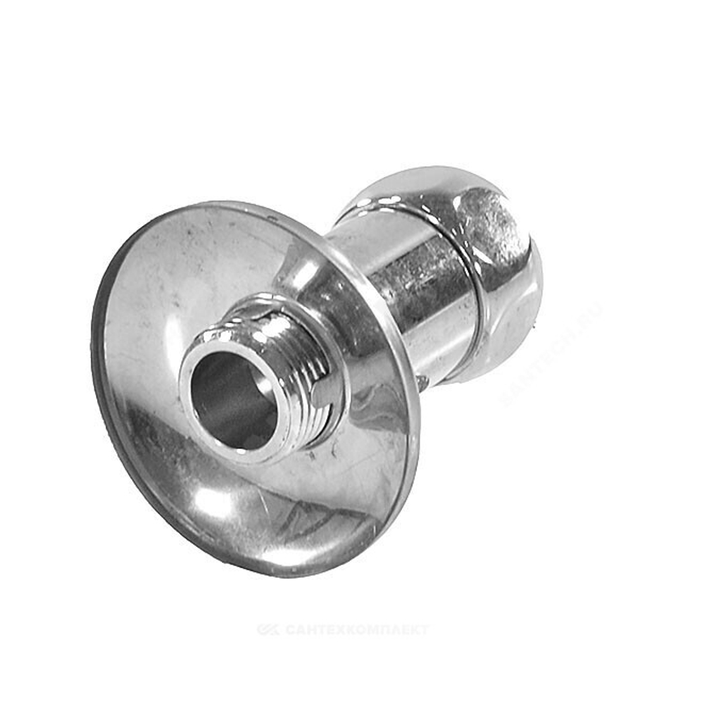 Соединитель для полотенцесушителя латунь Ду 20 3/4"x3/4" нак/гайка/НР прямой хром RCN