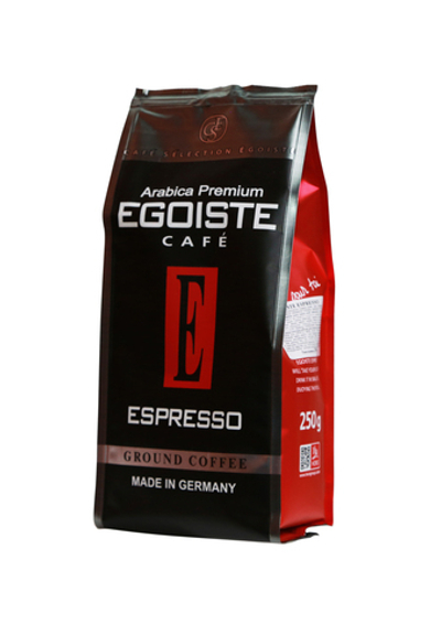 EGOISTE Espresso Кофе молотый полимерная упаковка 250г. (Нидерланды) 1х12шт. NEW