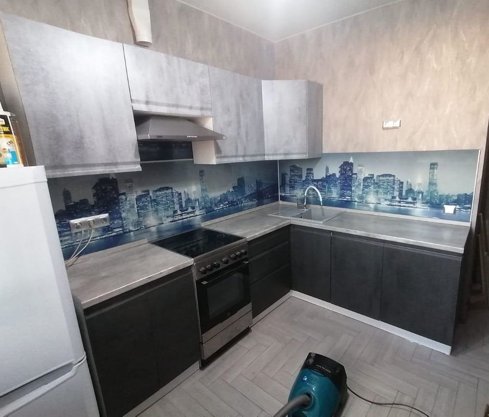 Модульная кухня "Бронкс" 1,8м Бетон