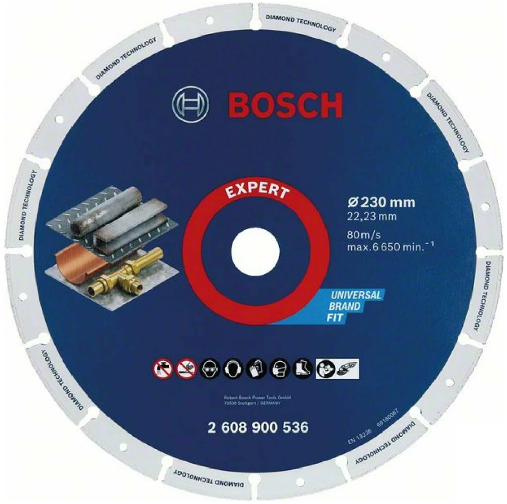 Диск отрезной алмазный Bosch &quot;EXPERT&quot; Diamond Metal Wheel 230x22.2мм