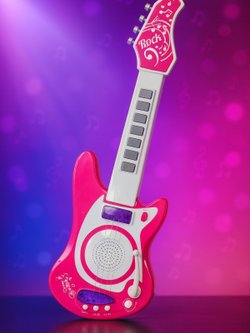 Гитара музыкальная с микрофоном, детская (200692442)