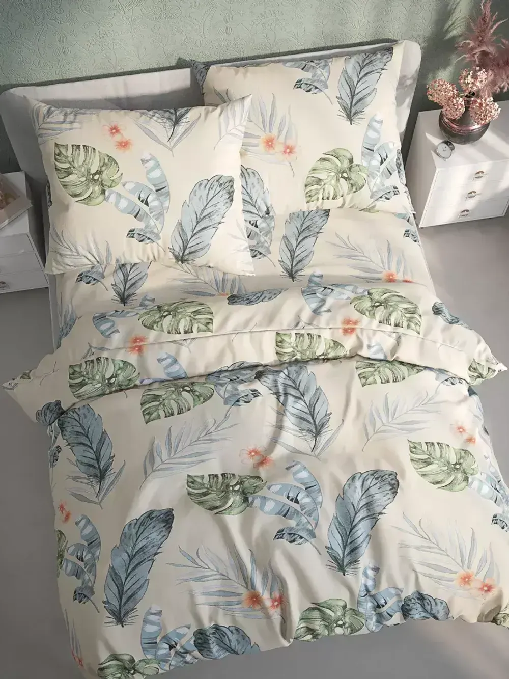 Наволочка комплект 2шт Полисатин Мечта "Tropic" 40x60 см на молнии