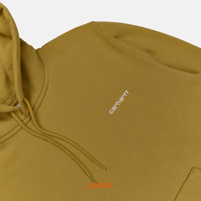 Толстовка мужская Carhartt WIP Script Embroidery Hooded артикул:I033658_agate - купить в магазине Дайс