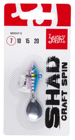 Тейл-спиннер Lucky John SHAD CRAFT SPIN 7г, цвет 018