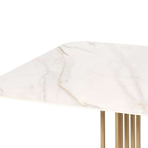 Обеденный стол Toon 180х90 см, белая керамика