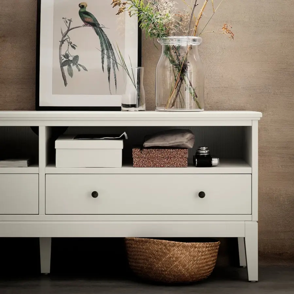 Тумба под ТВ - IKEA IDANAS/IDANÄS, 162x40x63 см, белый ИДАНЭС ИКЕА