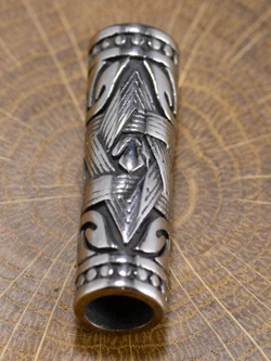 Бусина «Цилиндр» из нержавеющей стали