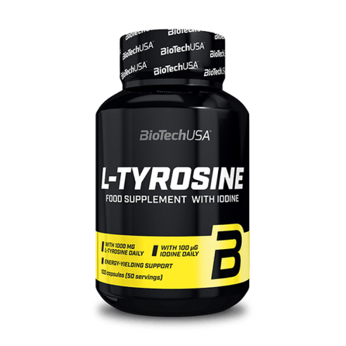 L-Тирозин, L-Tyrosine, BioTechUSA, 100 капсул
