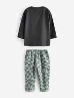 Брюки и лонгслив в комплекте для мальчика Next B69-747, Серый, Голубой