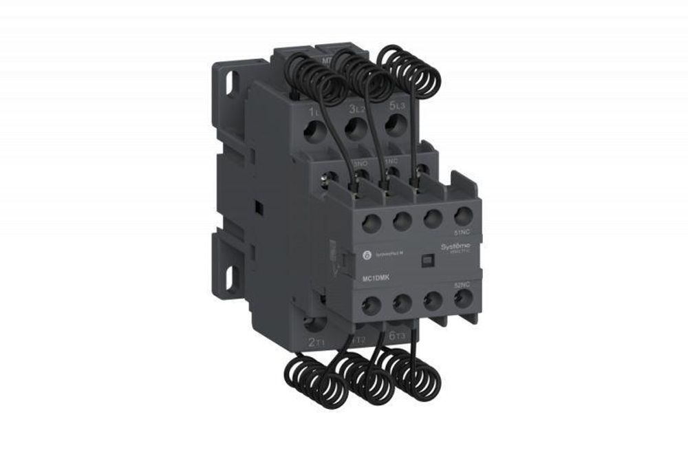 Контактор MC1D для конденсаторных батарей 20кВАр 1НО/2НЗ 110В 50/60Гц SE MC1DLKF7