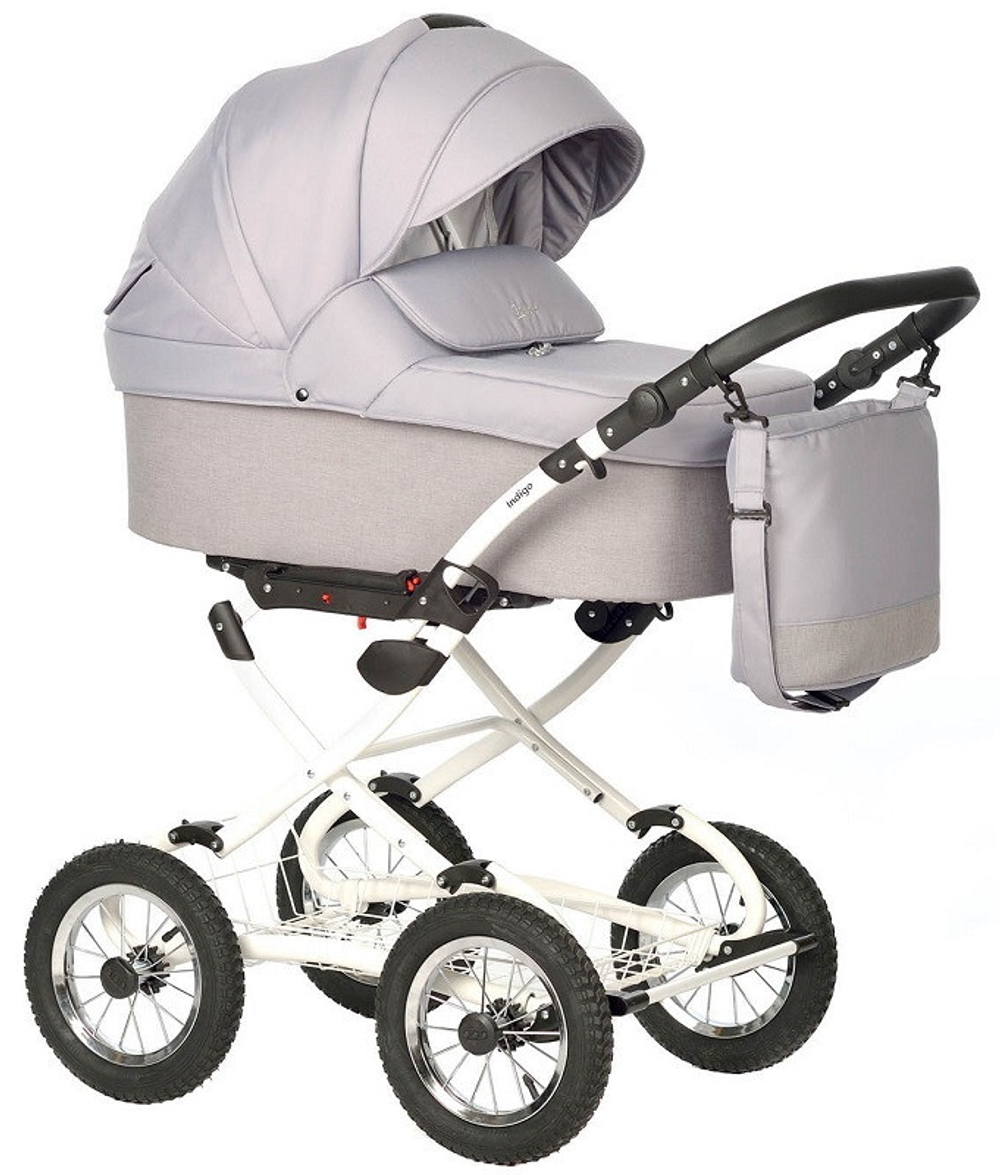 Детская коляска Indigo Barbara 21 Classic 2 в 1 Ba04 св.серый