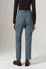 31101 Брюки женские (бирюзово-коричневый)