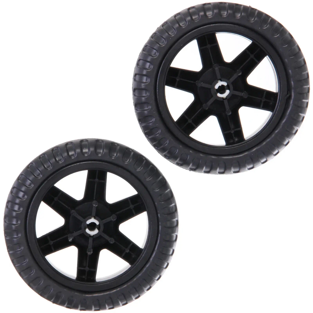 Колесо для тележки 2 шт. 14х2,5см. черное