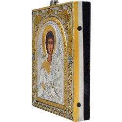 Икона Ангел-Хранитель в серебряной ризе под старину.