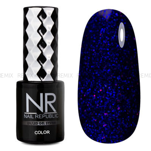 NR-463 Гель-лак, Мерцающий темно-синий (10 мл)