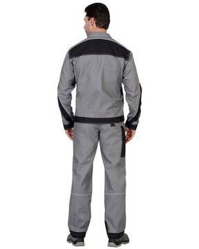 Куртка "Сириус-Пекин" (серый/черный)