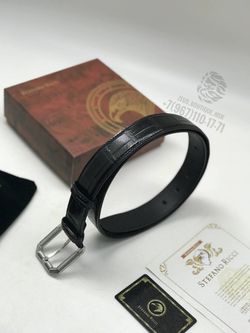 Ремень Stefano Ricci из кожи крокодила