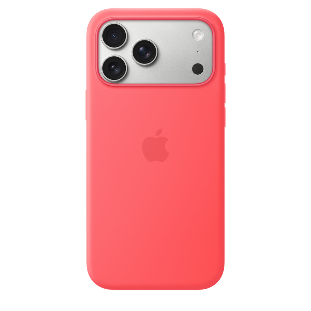 Чехол Apple Silicone Case с поддержкой MagSafe для iPhone 17 Pro Max, Bright Guawa