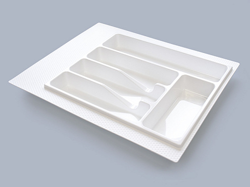 ЦБ005882 Лоток для столовых приборов М400-450мм, 390х490мм, белый КДМ