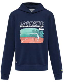 Мужская теннисная кофта Lacoste Edition Roland Garros Club - небесный