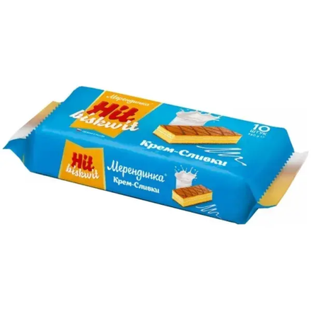 Пирожные бисквитные Мерендинка крем-сливки 360 гр
