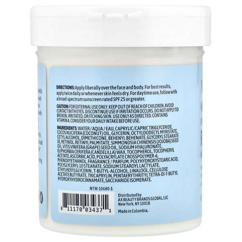 Naturewell, Увлажняющий крем с ретинолом, 454 г (16 унций)