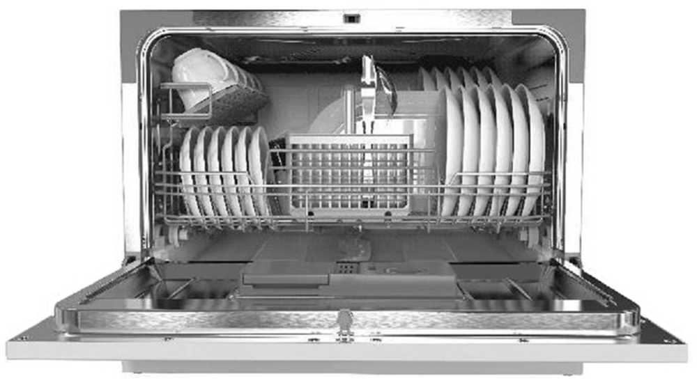 Посудомоечная машина Ginzzu DC361 компактная, 6 комплектов, средство 3в1
